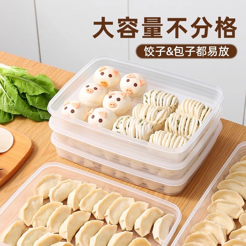 Generation Refrigerator Food Grade Pp Frozen Frozen Wonton Special Dumpling Storage Fresh Freezer Box - Image 3